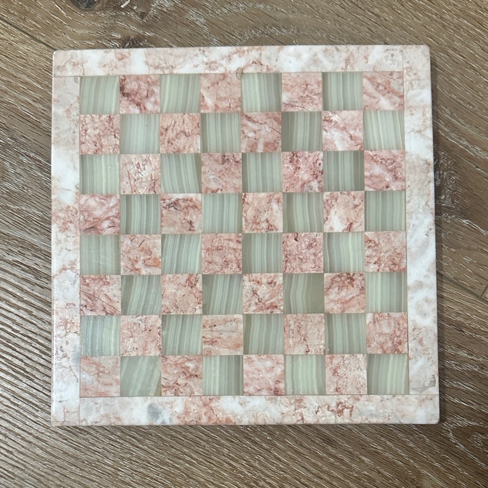 Vintage marble checkerboard